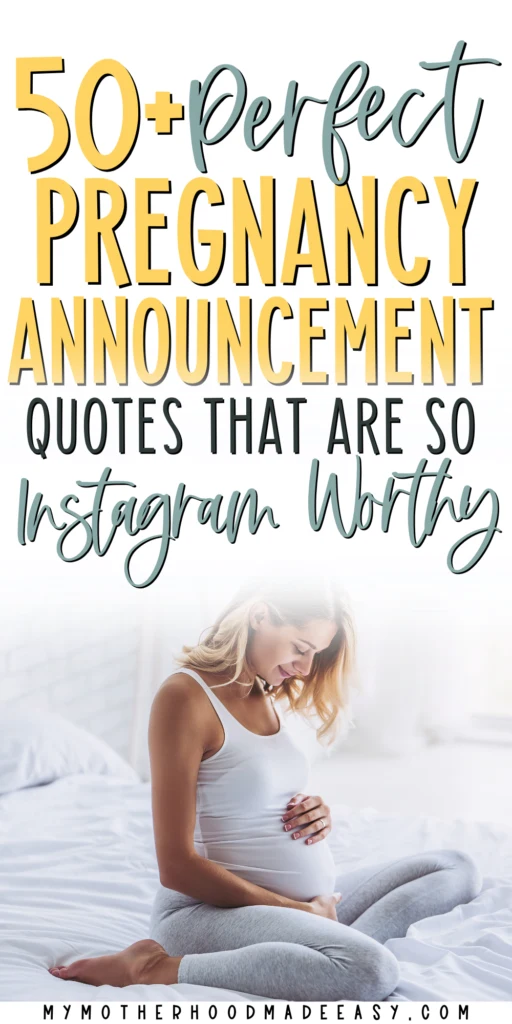 pregnancy announcement quotes for Instagram