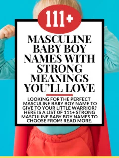 masculine baby boy names