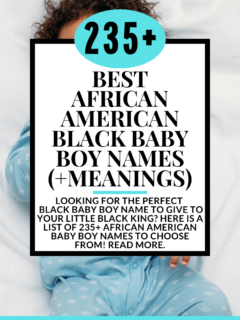 Best African American Black Baby Boy Names