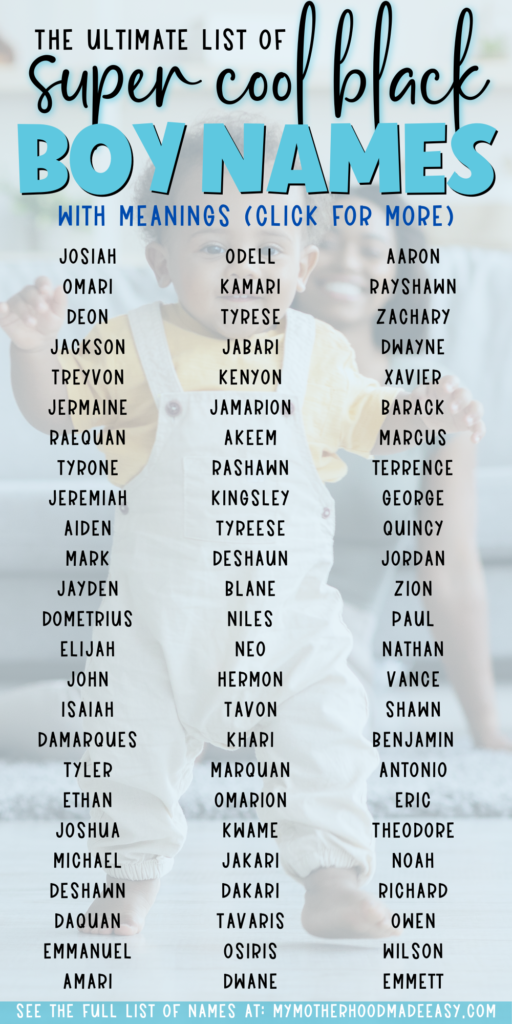 african american baby boy names