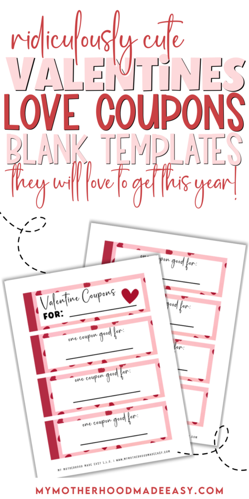 love coupons template