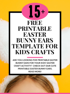 15+ Free Printable Easter Bunny Ears Template For Kids Crafts