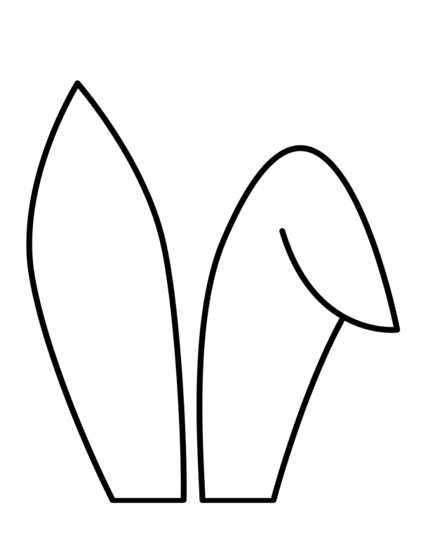 Free Printable Easter Bunny Ears Template For Kids Crafts