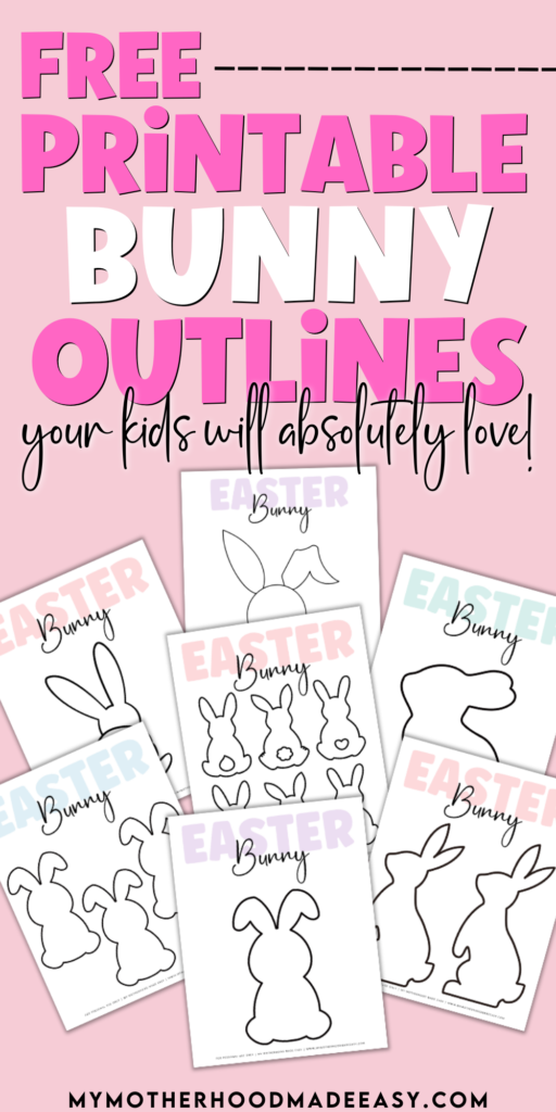 Easter Bunny Outlines