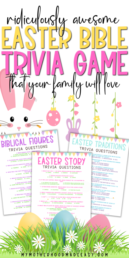 Christ-centered Easter Bible Trivia Game