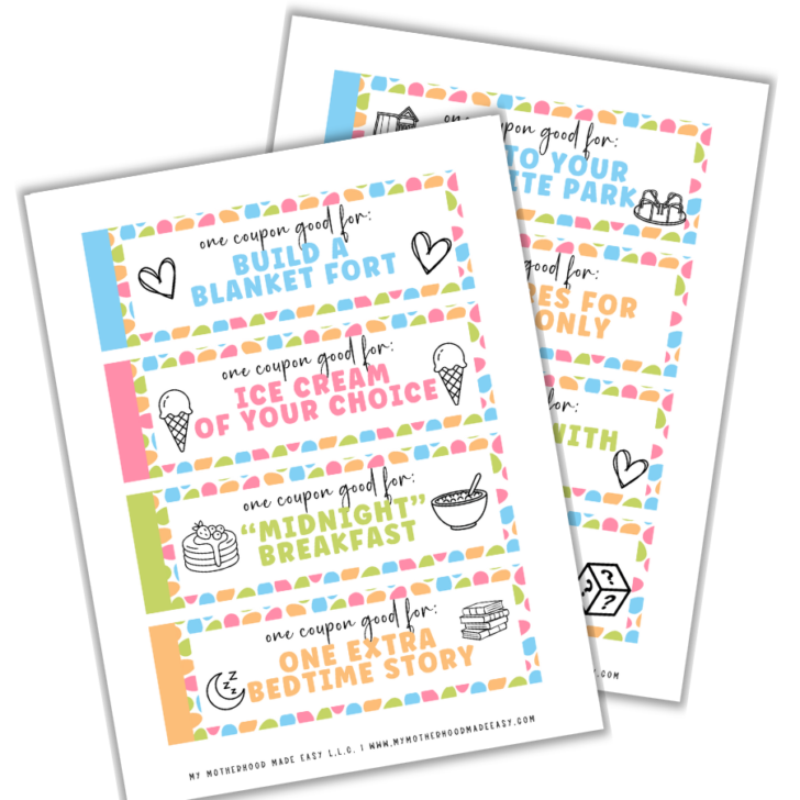 Free Printable Easter Egg Coupons for Kids &amp; Adults (PDF)
