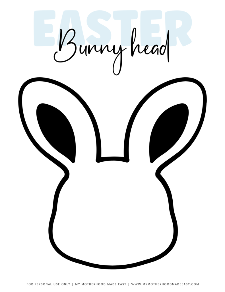 Bunny Head Outline
