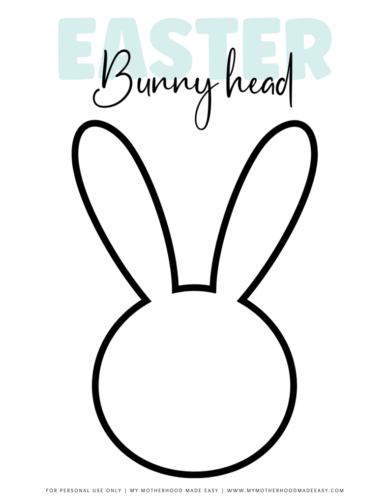 Round Bunny Head Templates