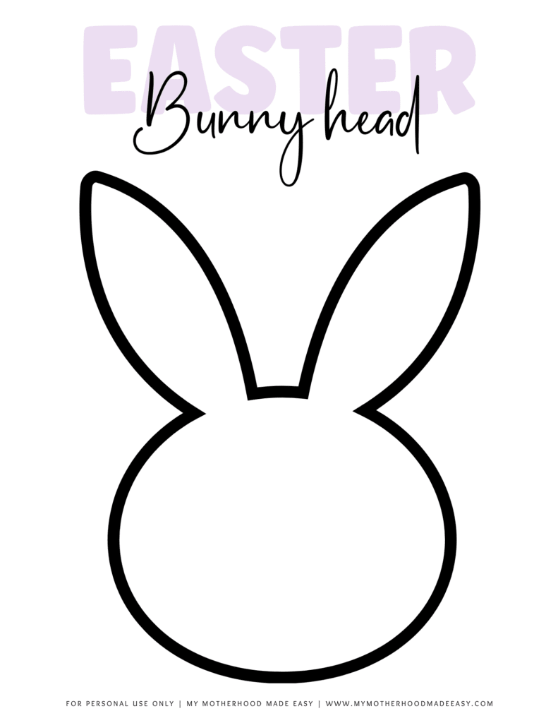 Cute Bunny Head Templates