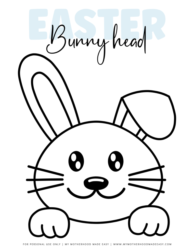 Cute Bunny Head and Face Templates