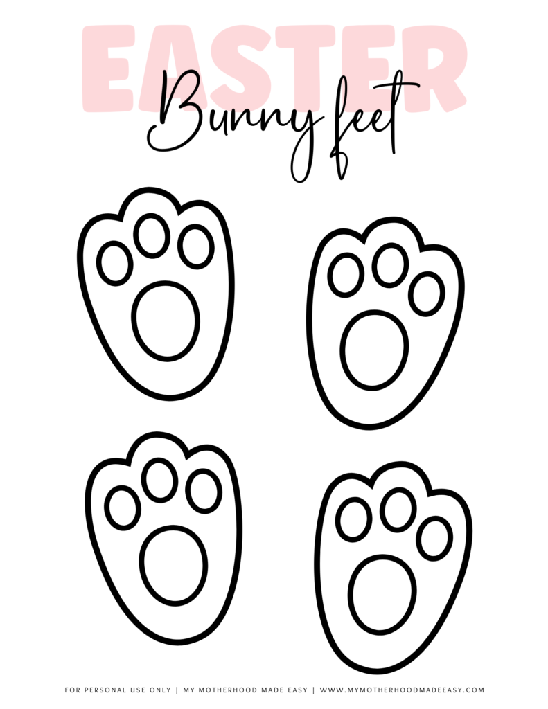 Easter Bunny Footprints