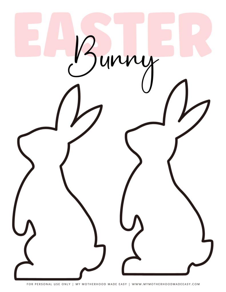 easter rabbit outline