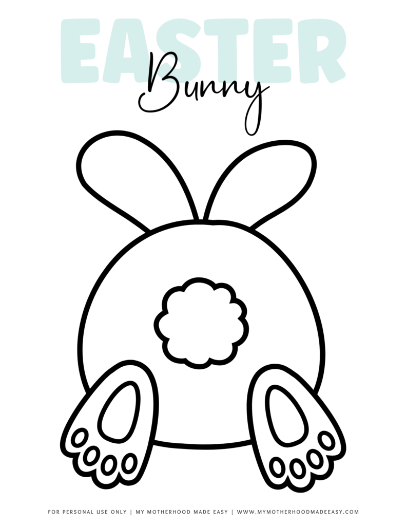 FREE Printable Easter Bunny Coloring Pages 