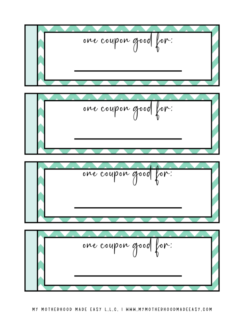 Blue Easter Egg Coupons template