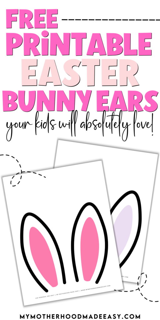 Printable bunny ears template pdf