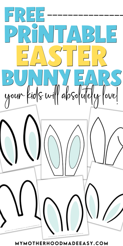 Printable cut out bunny ears