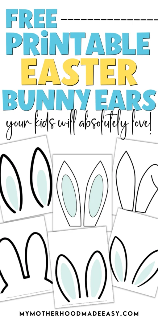 Printable cut out bunny ears