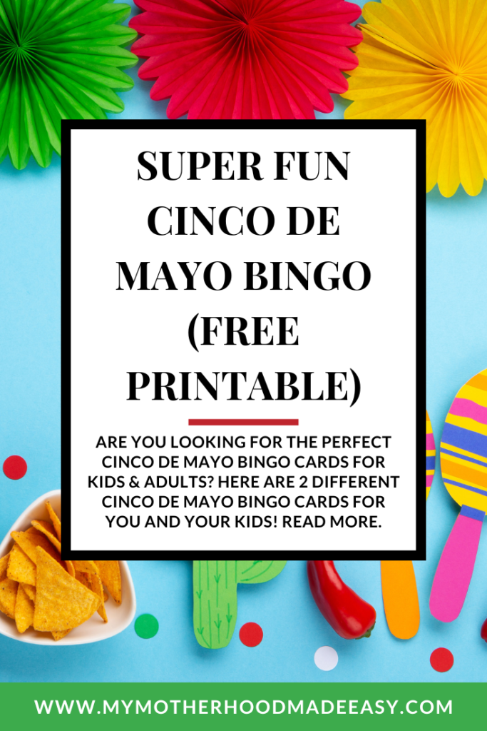 Cinco de Mayo Bingo FREE Printable