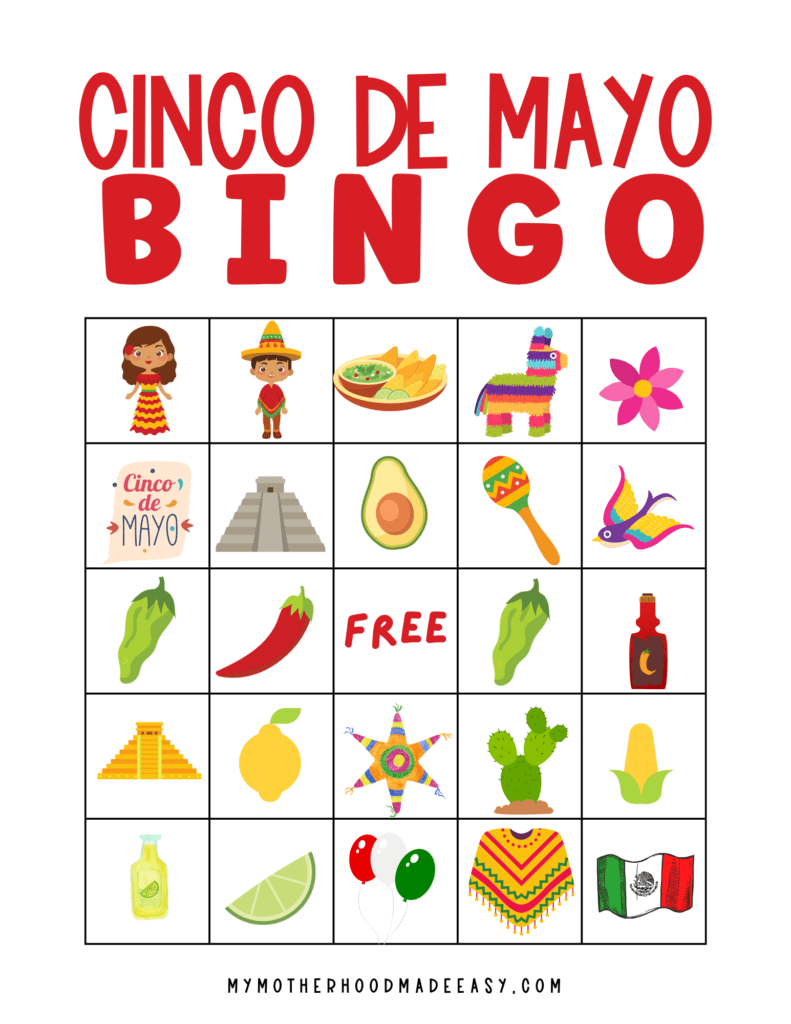 Cinco De Mayo Bingo PDF