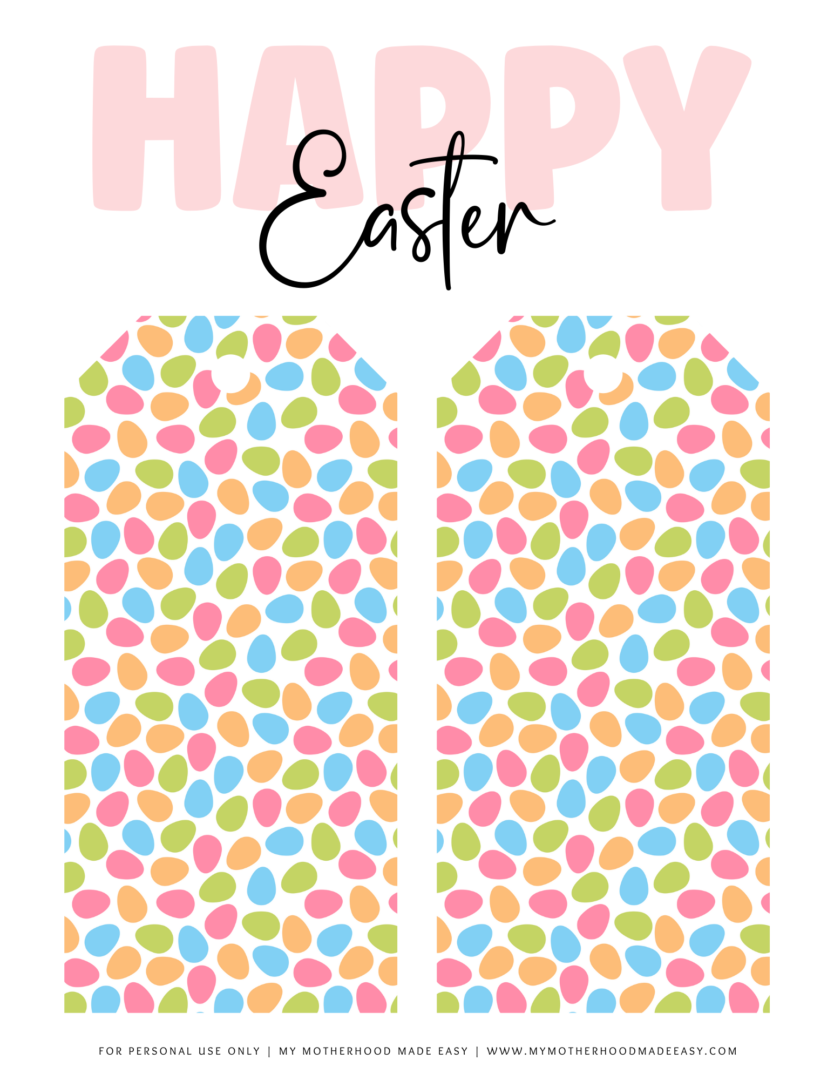 25+ FREE Easter Tags Printable Templates (Cute & Unique)