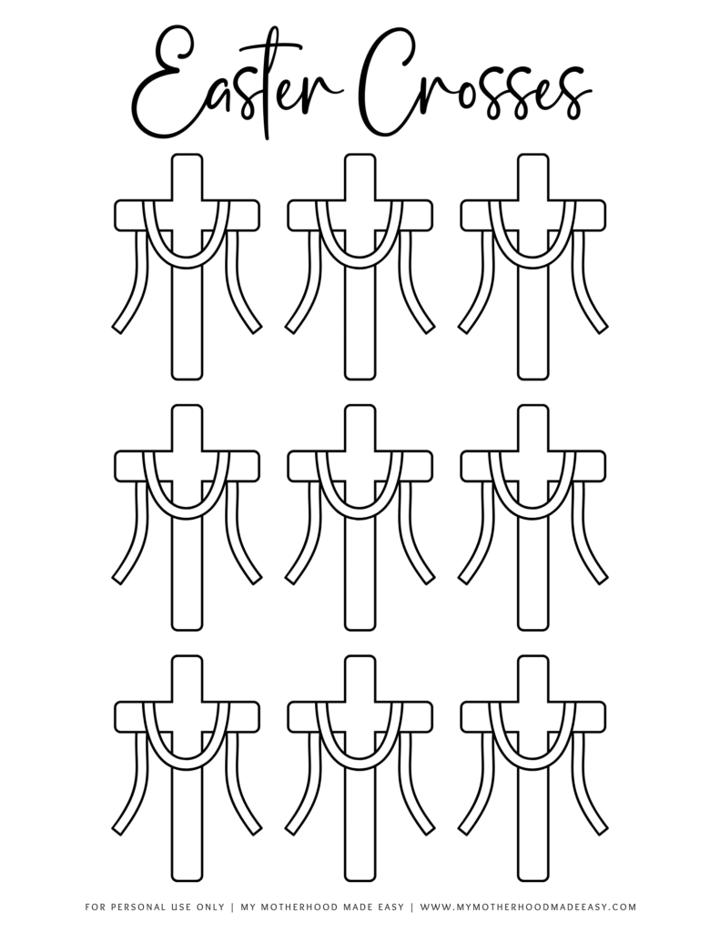 easter cross template free printable (small)