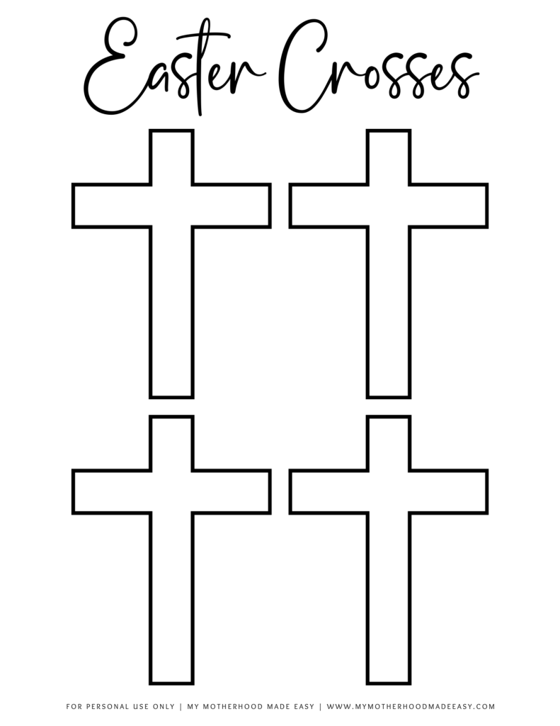 easter cross template printable (medium)