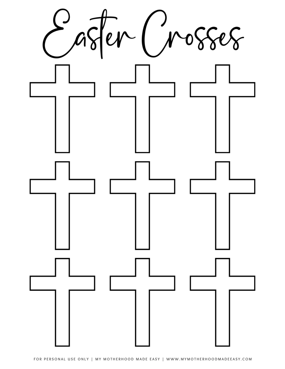 FREE Easter Cross Template Printable for Kids (PDF) (2025)