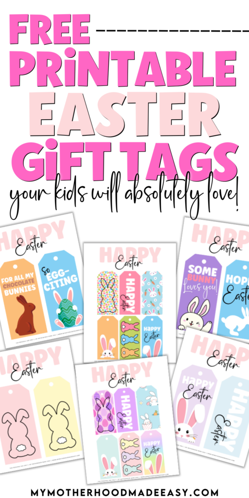 happy easter tags free printable