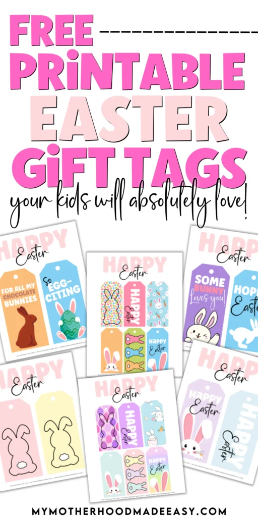 happy easter tags free printable
