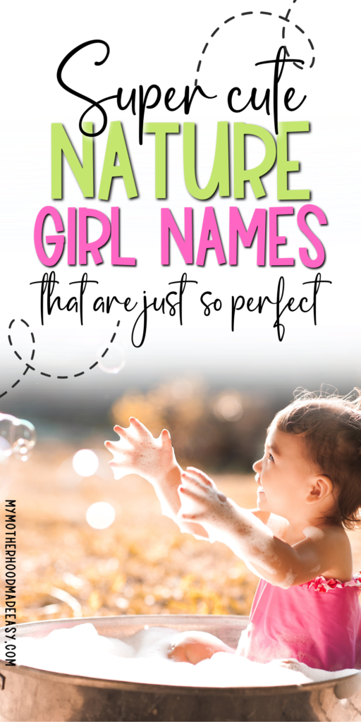 Unique Baby Girl Names Earthy