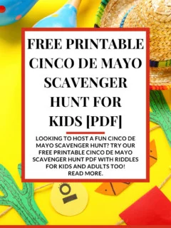 FREE Printable cinco de mayo Scavenger Hunt for Kids [PDF]