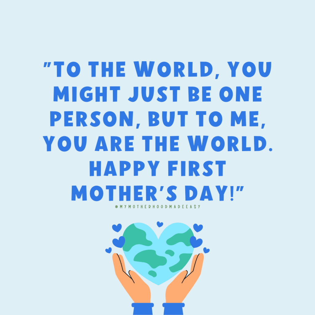 First Mother's Day Quotes from Son