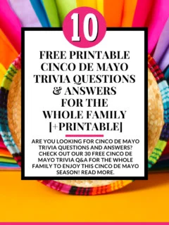 FREE Printable Cinco De Mayo Scavenger Hunt PDF for Kids