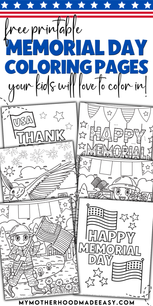 Free printable Memorial Day coloring pages