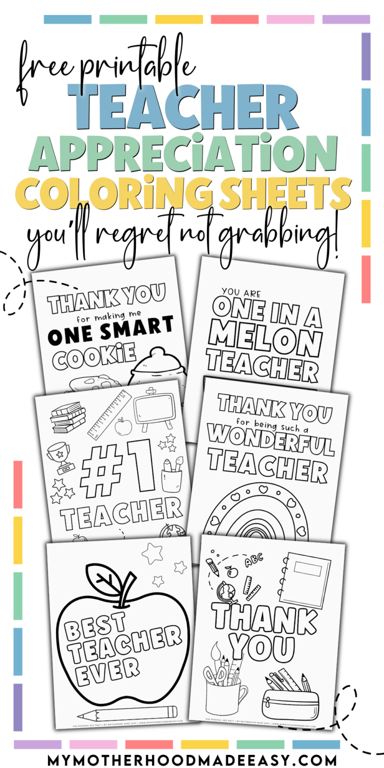 FREE Printable Teacher Appreciation Coloring Pages (PDF) – My ...
