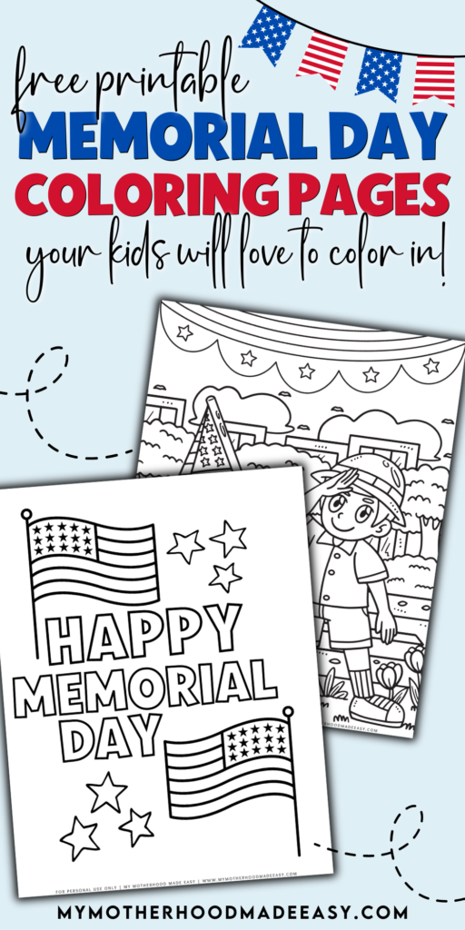 Patriotic Memorial Day coloring pages