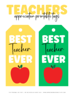 15+ FREE Teacher Appreciation Printable Tags for Gifts (PDF)
