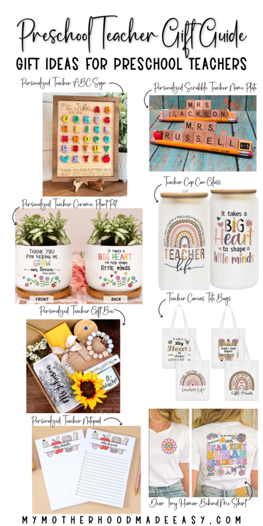 Unique preschool teacher gifts ideas