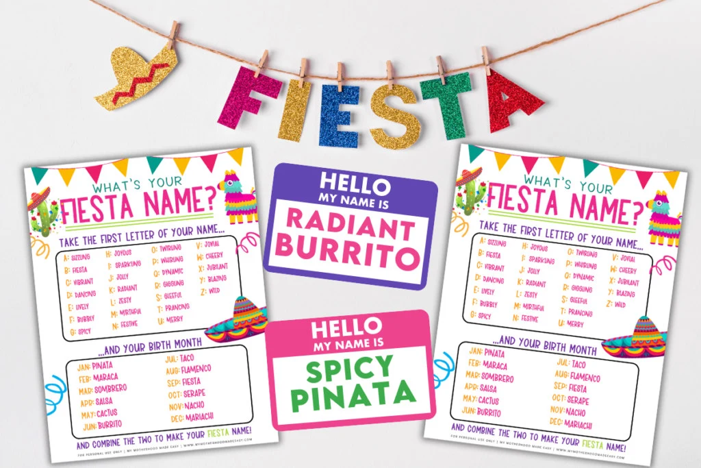 What’s Your Fiesta Name Game