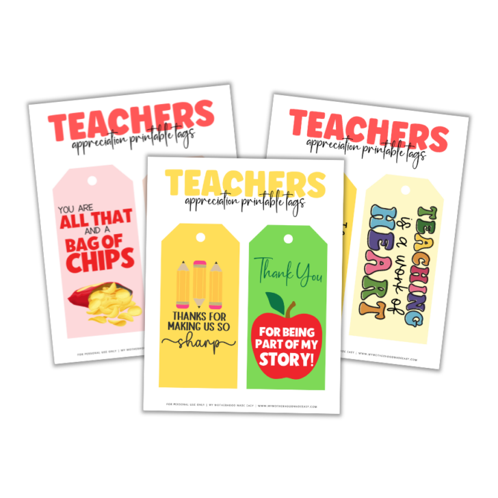 15+ FREE Teacher Appreciation Printable Tags for Gifts (PDF)