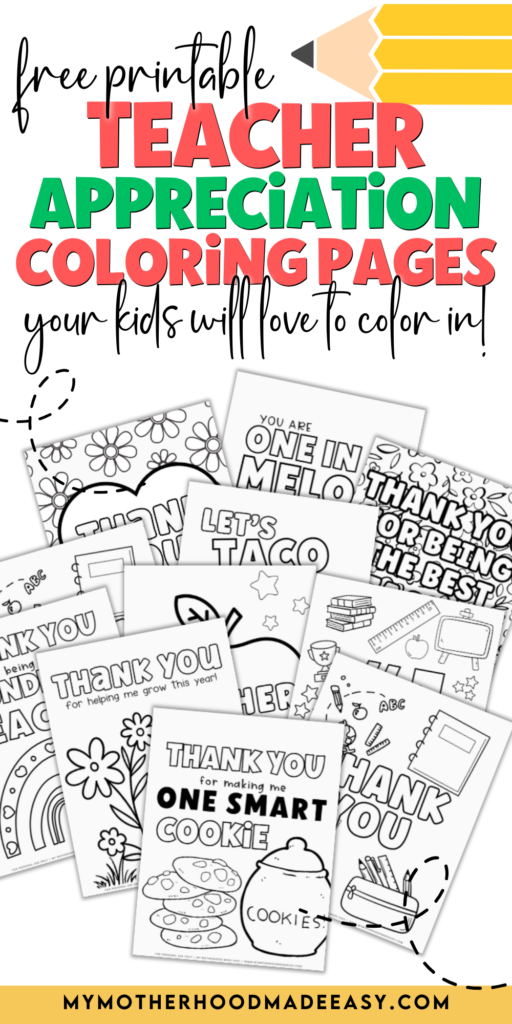 teacher appreciation coloring pages PDF