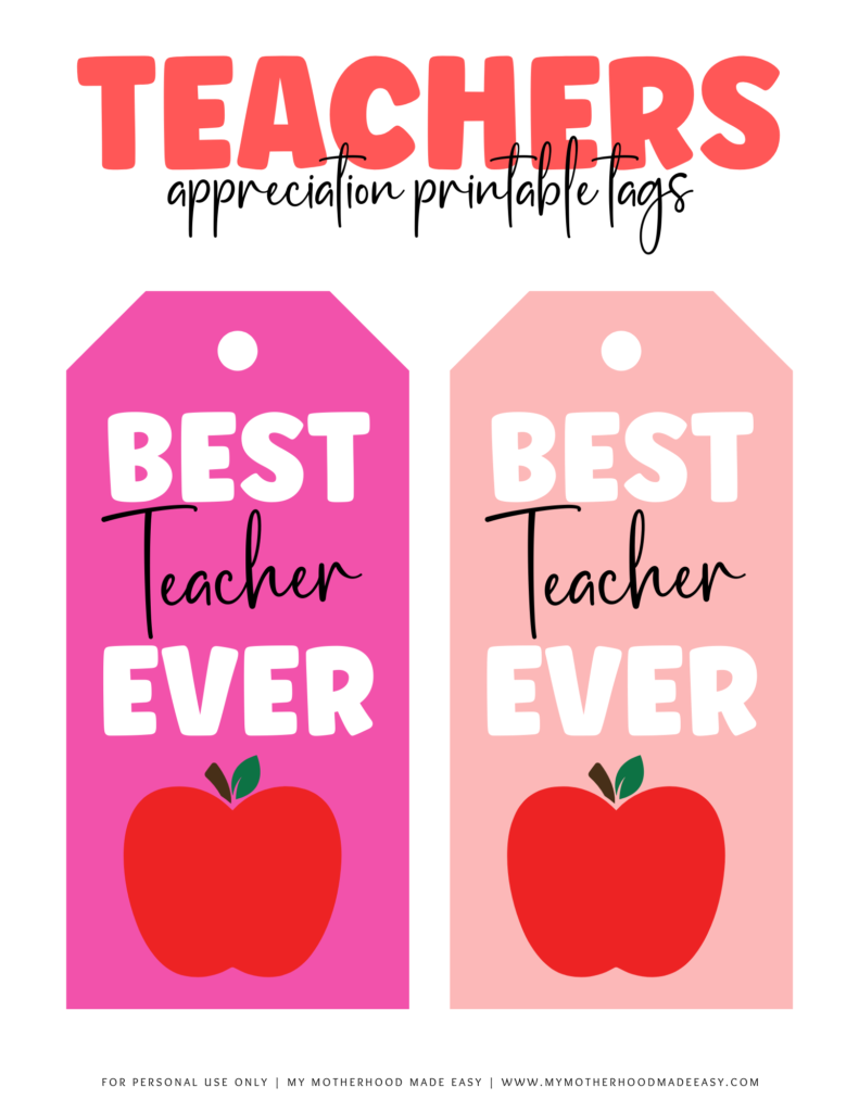 teacher appreciation printable tags pdf free