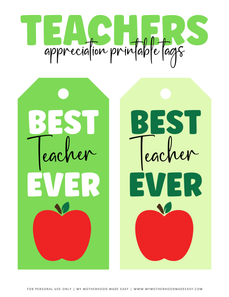 teacher appreciation tags pdf free