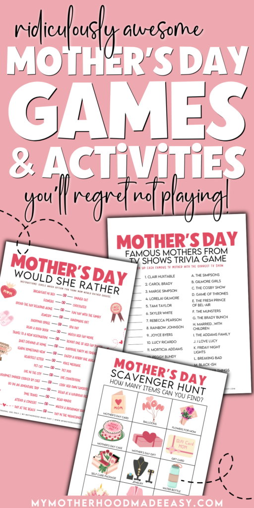 free printable mothers day games pdf