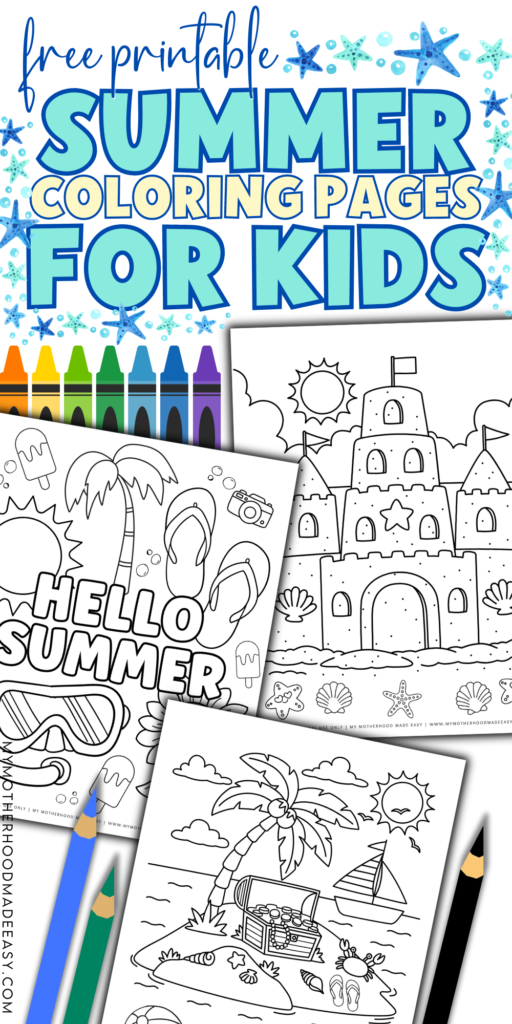 free printable summer coloring sheets