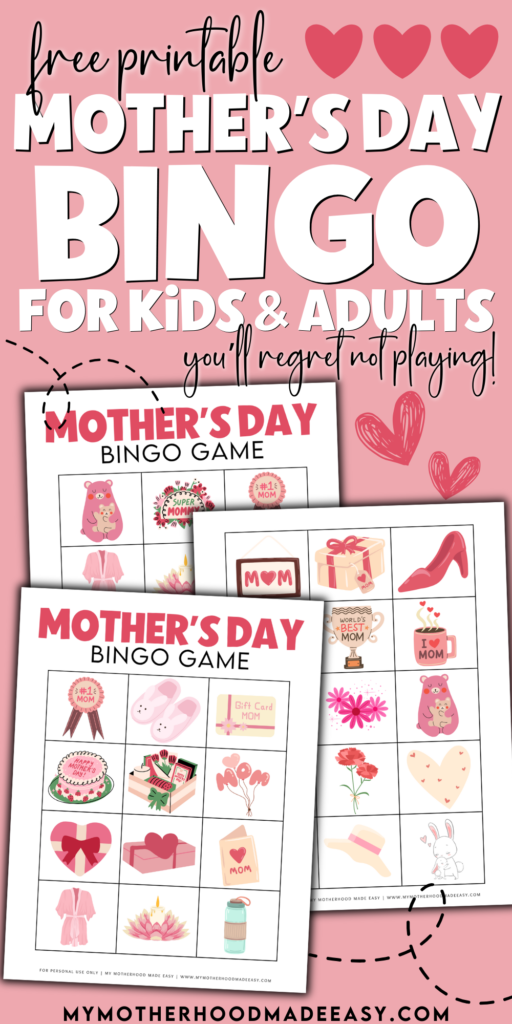 mothers day bingo