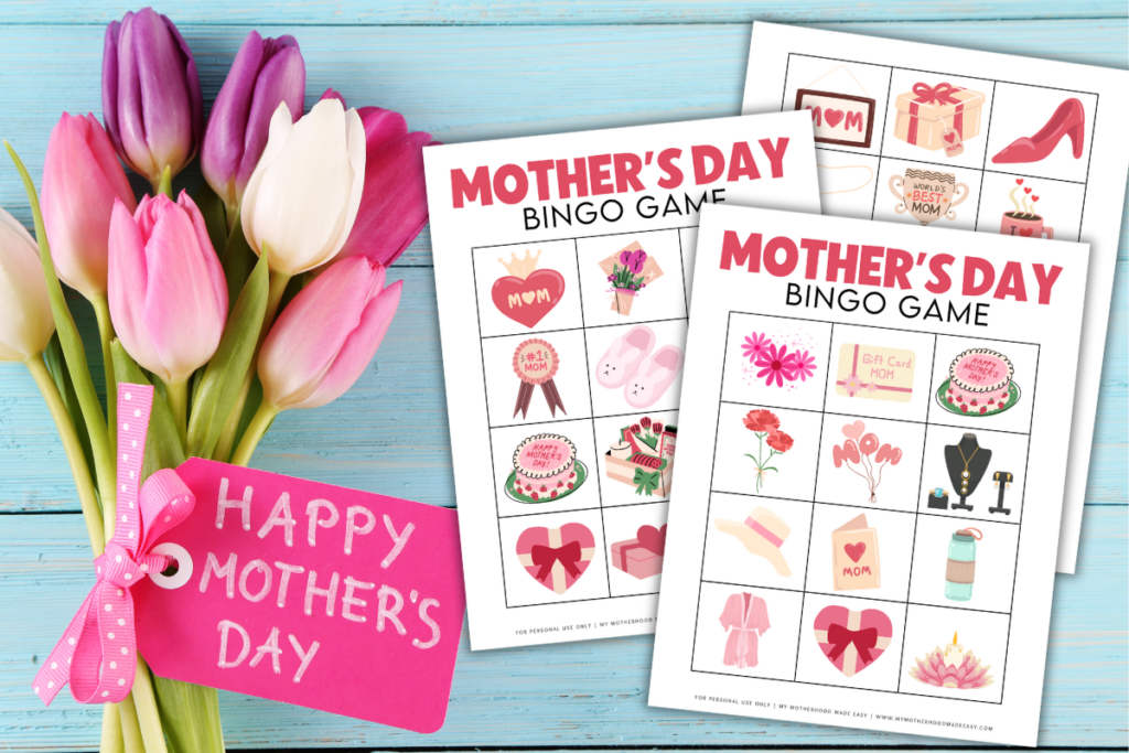 mother's day bingo game  - Mother's Day Games