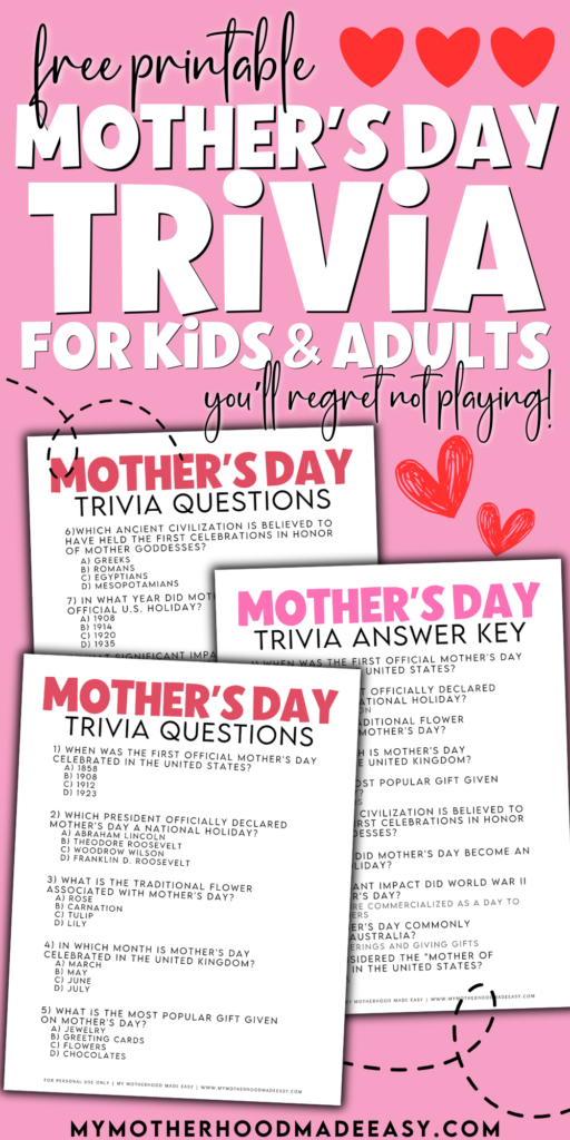 mothers day trivia