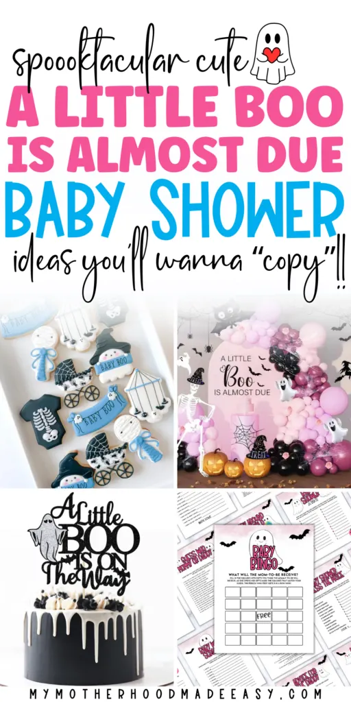 a little boo is almost due diy halloween party